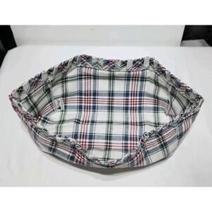 Longaberger‎ Easter Basket Liner Market Day Plaid Multi Colored